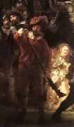 REMBRANDT Harmenszoon van Rijn The Nightwatch (detail) oil painting reproduction
